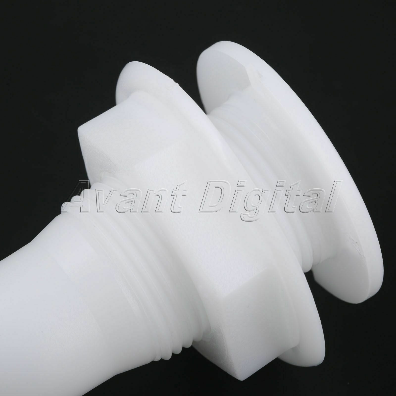 1x 1" Marine Thru-Hull Hose Forting White Plastic 90 Degree Nylon Accessories
