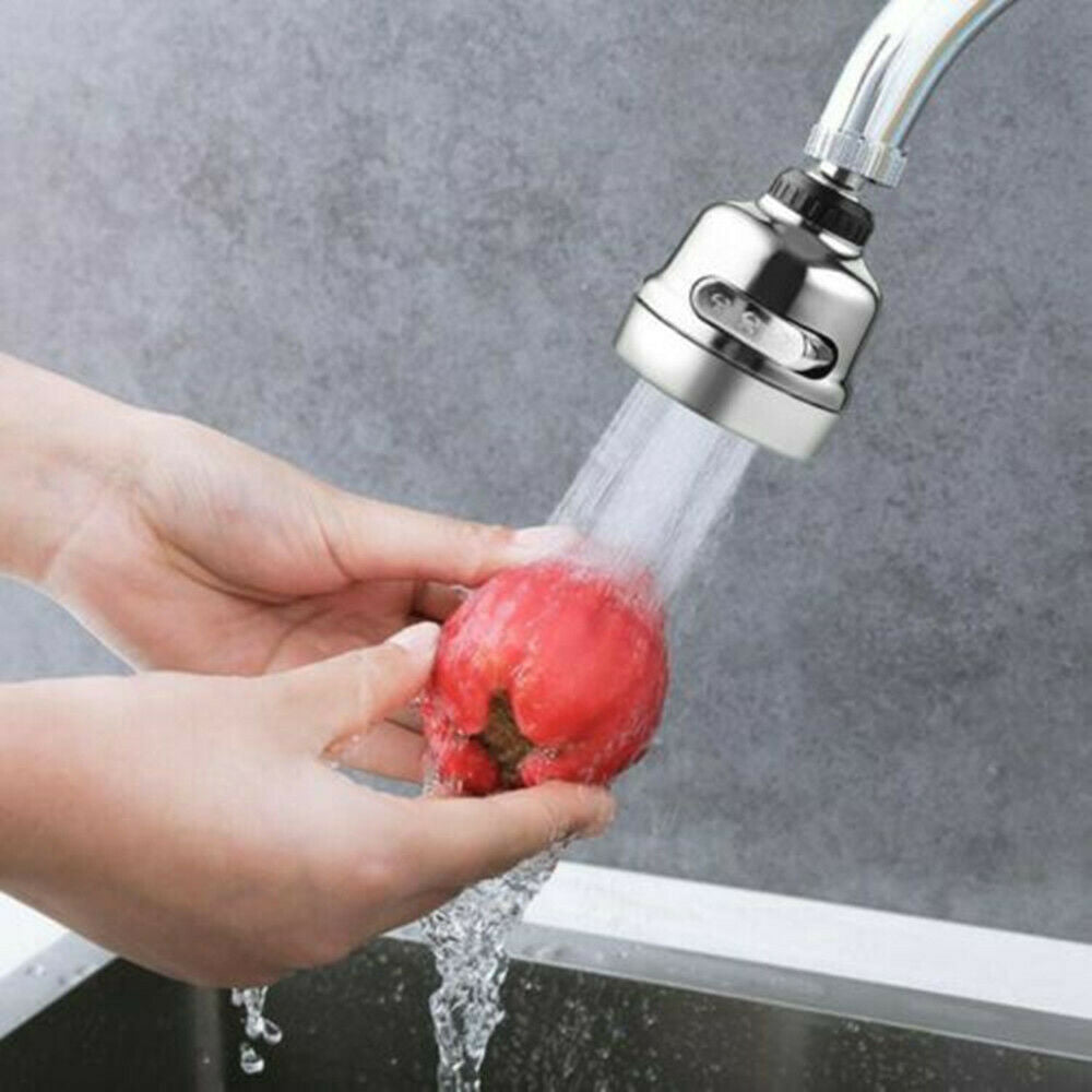 360-Degree Rotating Faucet Moveable Kitchen Tap Head Water Saving Nozzle Sprayer