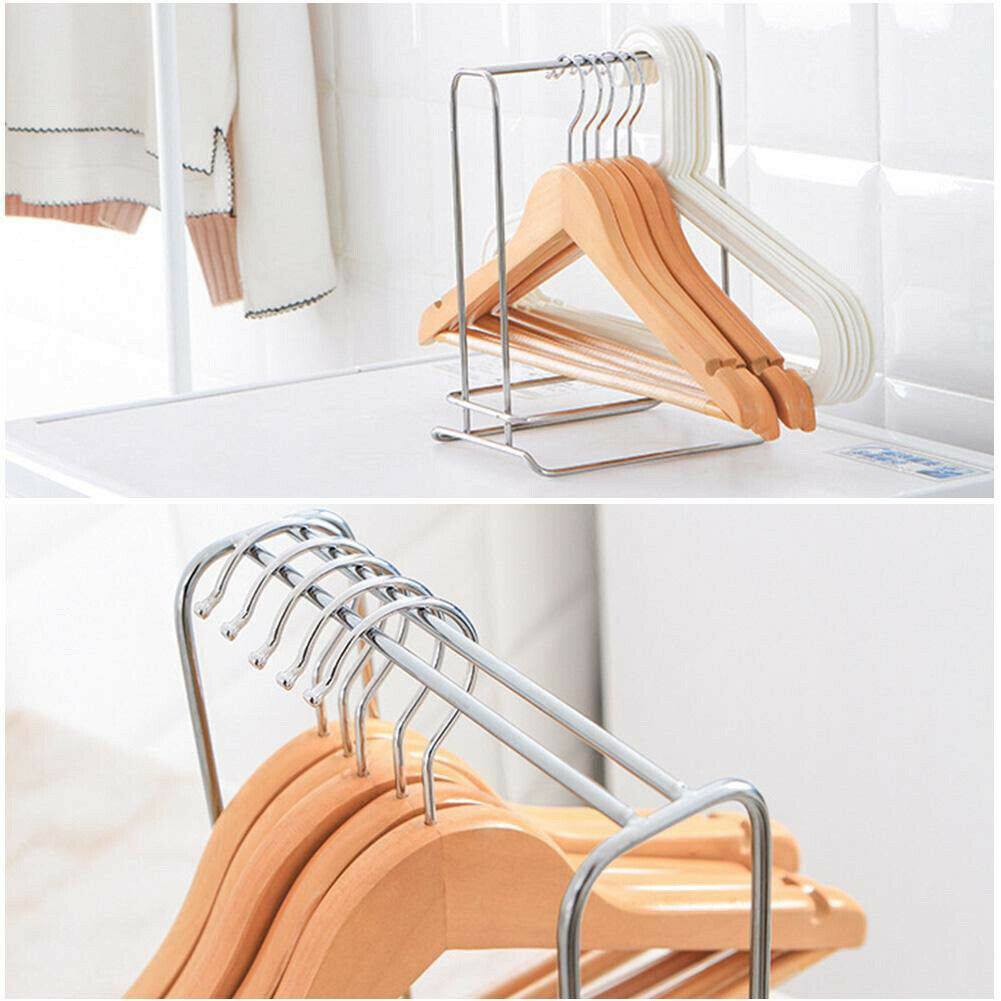 Hanger Storage Rack Stainless Steel Drying Hanger Organizer for Laundry Rooms