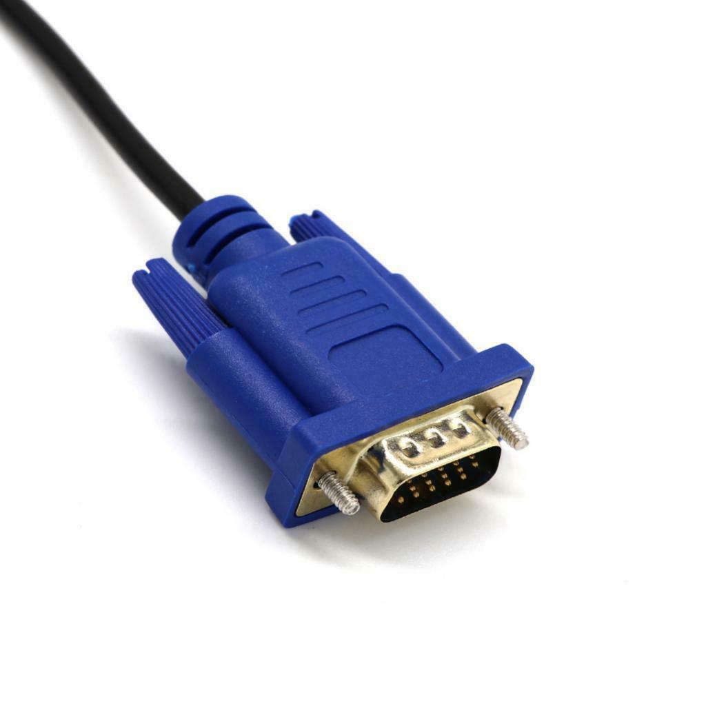 5ft Dual Link DVI-I DVI to VGA 15 Pin Video Adapter Cable Converter Lead