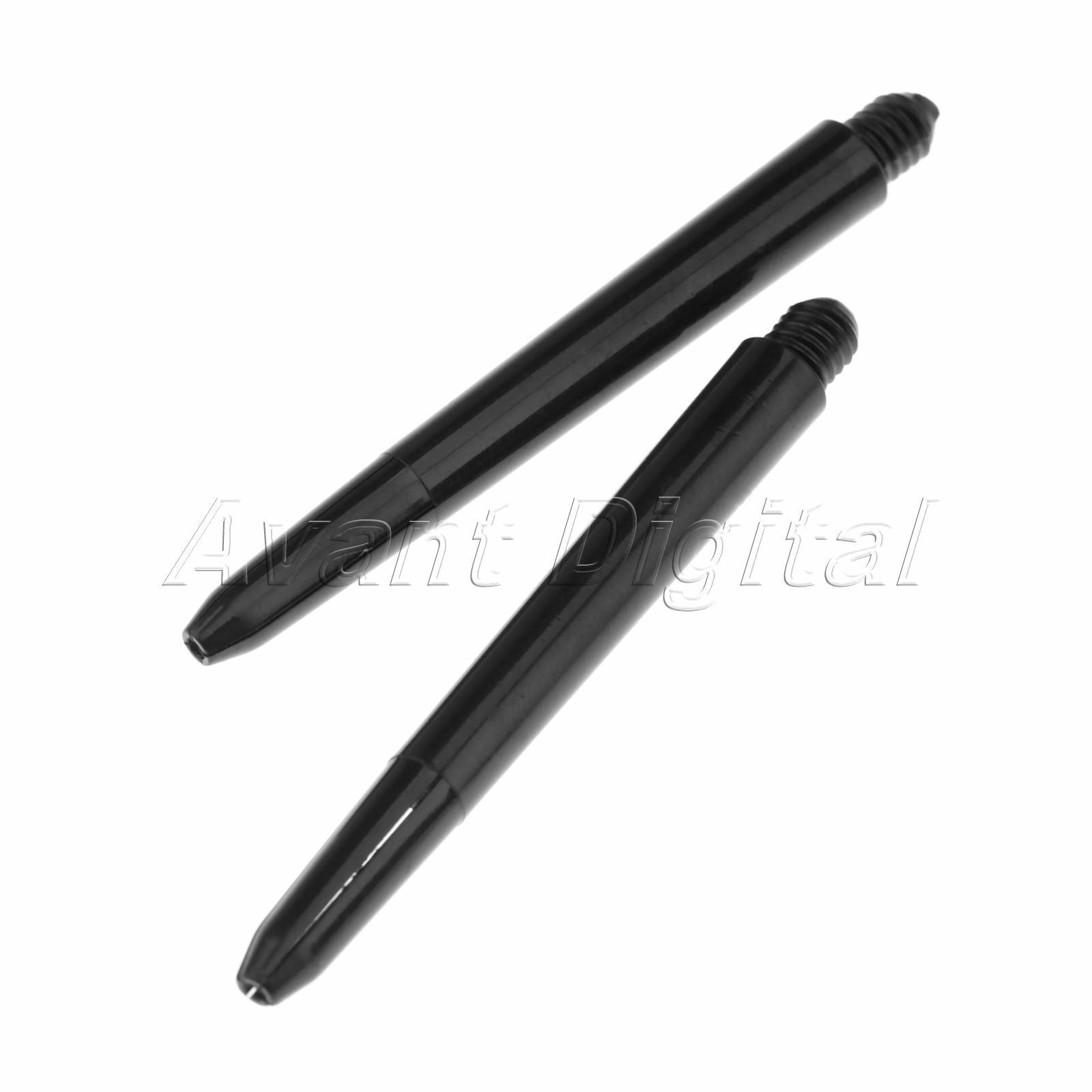 50 Pcs Black Nylon Dart Shafts Darts Stems Replacement 48mm 2BA Screw Thread