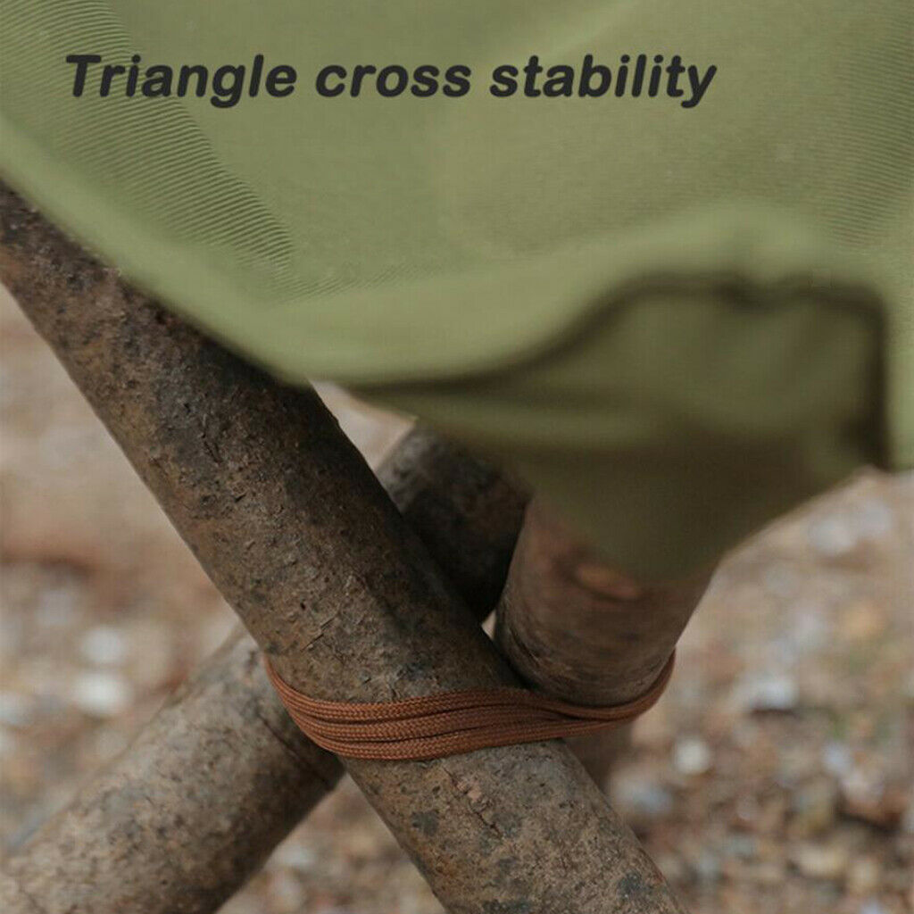 Stool Cloth Outdoor Folding Stable Slacker Triangle Chair Seat Hiking Picnic