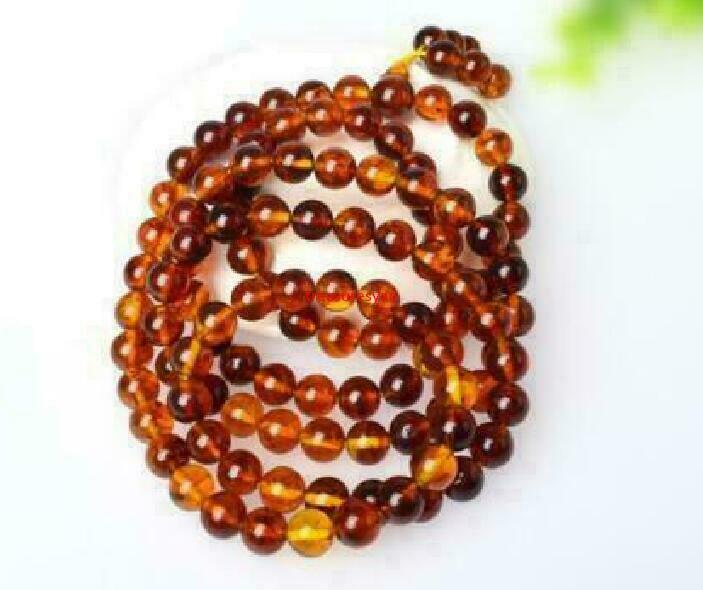 Hot 108 beads 10mm Baltic sea exquisite and high-end natural tea amber chain
