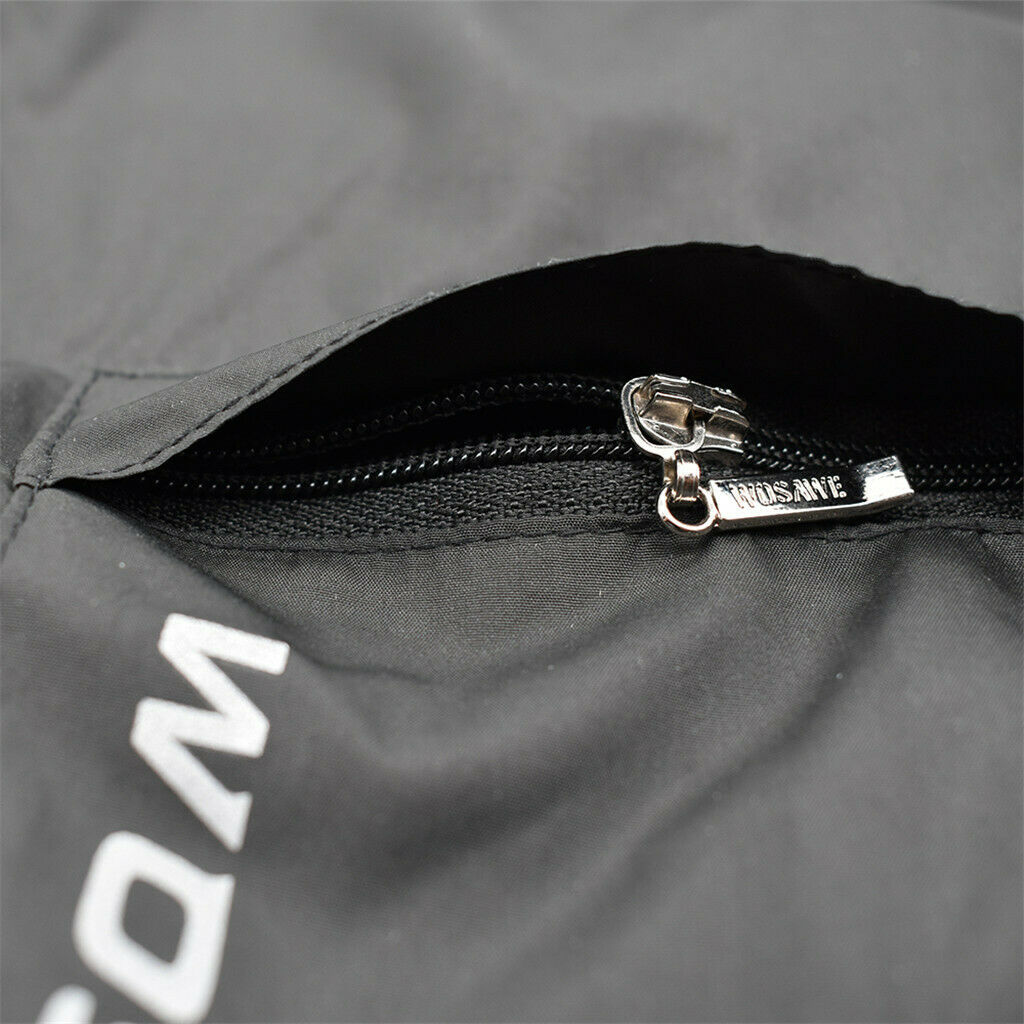 Cyling Coat Light Reflective Waterproof Jacket Sports Windbreaker Black XXXL