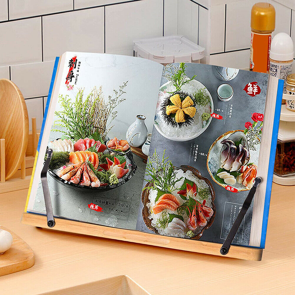 Adjustable Wooden Book Stand Reading Rest Holder Portable Document Stand Tool