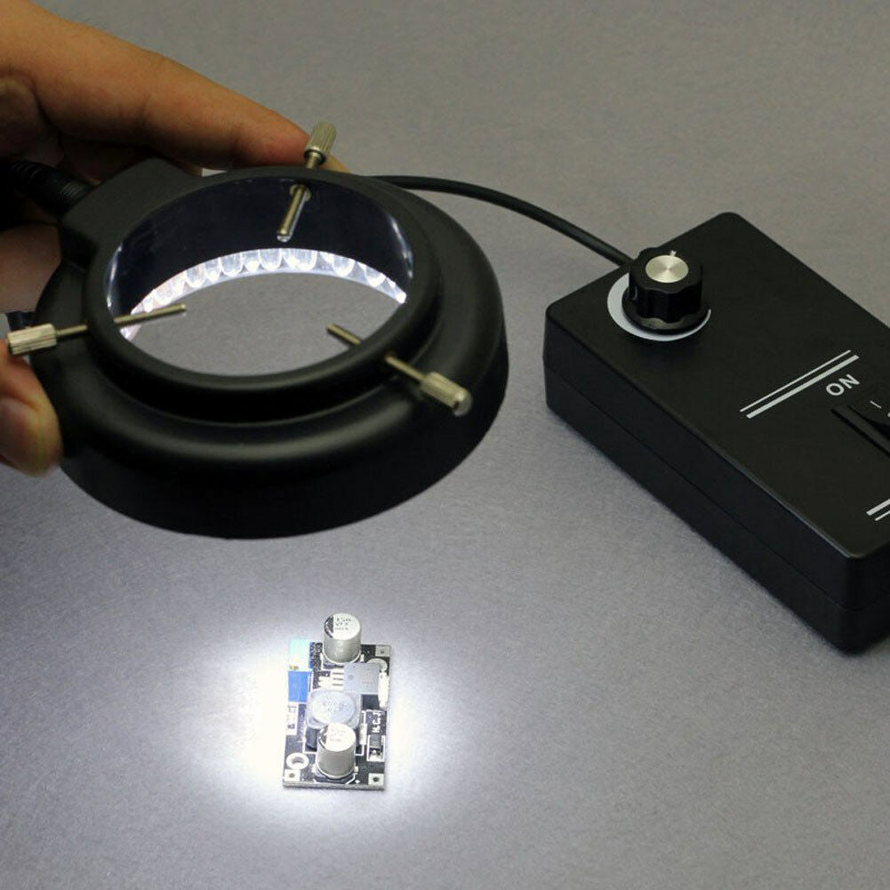 60-LED Adjustable Ring Light illuminator Lamp For STEREO ZOOM Microscope NICE