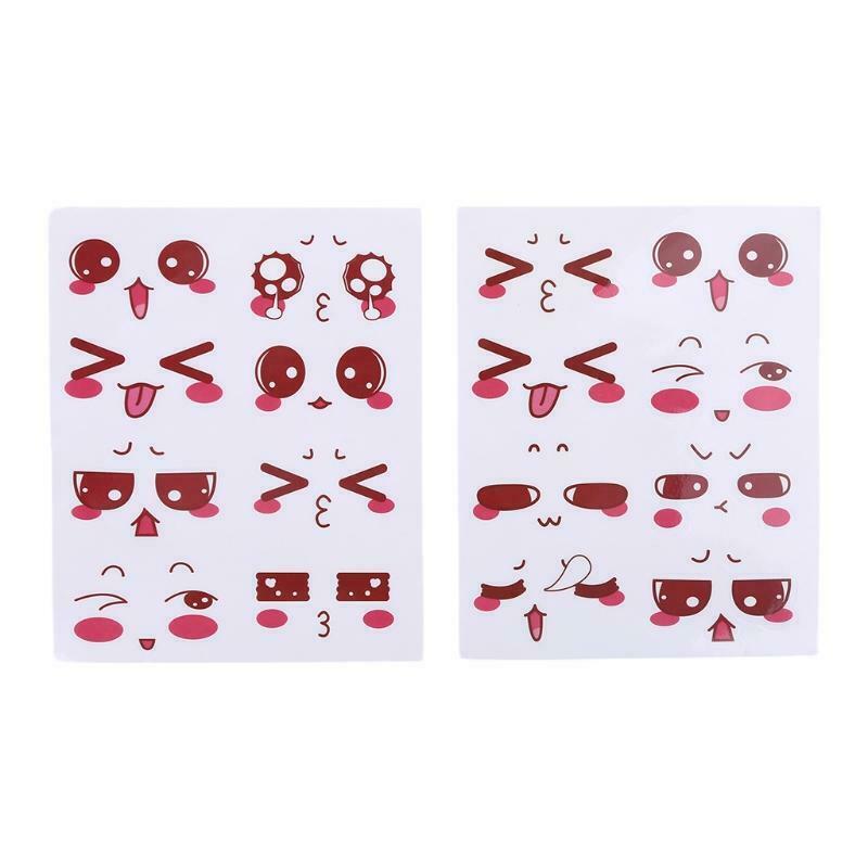2 Sheets Lovely Cartoon Eyes Stickers Labels DIY Diary Album Scrapbooking Craft
