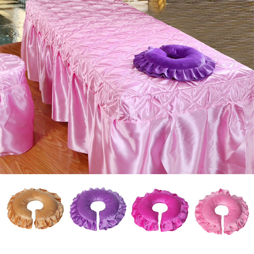4x Massage Table Bed Face Cradle Pillow Cushion Pink Rose Red Brown Purple