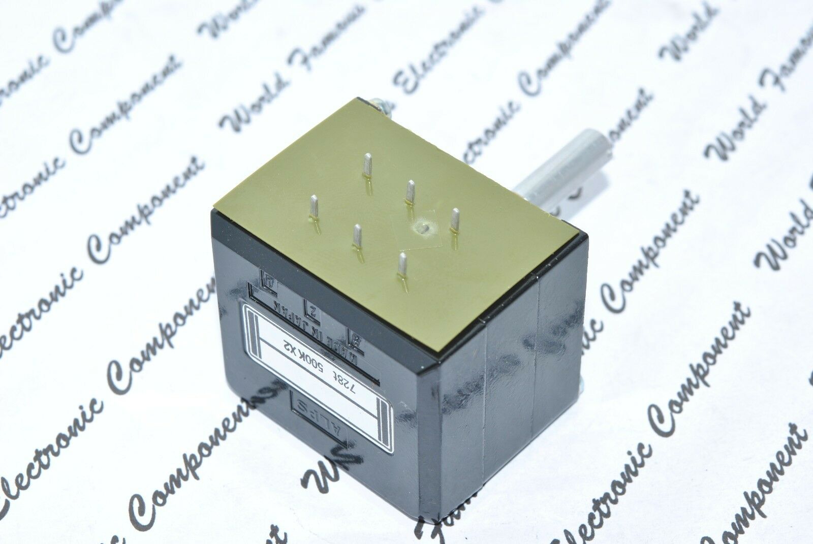 1pcs - ALPS RK40 500K Log Black Beauty Audio Potentiometer Round - 728t