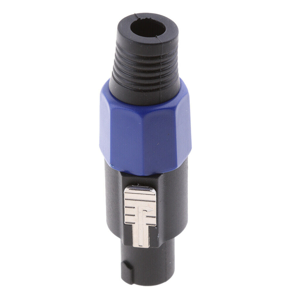 5 X Speaker Plug Male 4-Pin Speaker  Cable Connector DJ Speaker Plug