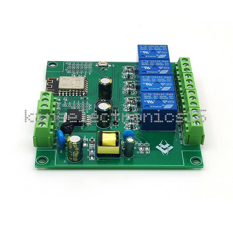 1PCS ESP8266 WIFI 4 Channels Relay Module AC/DC ESP-12F Development Board