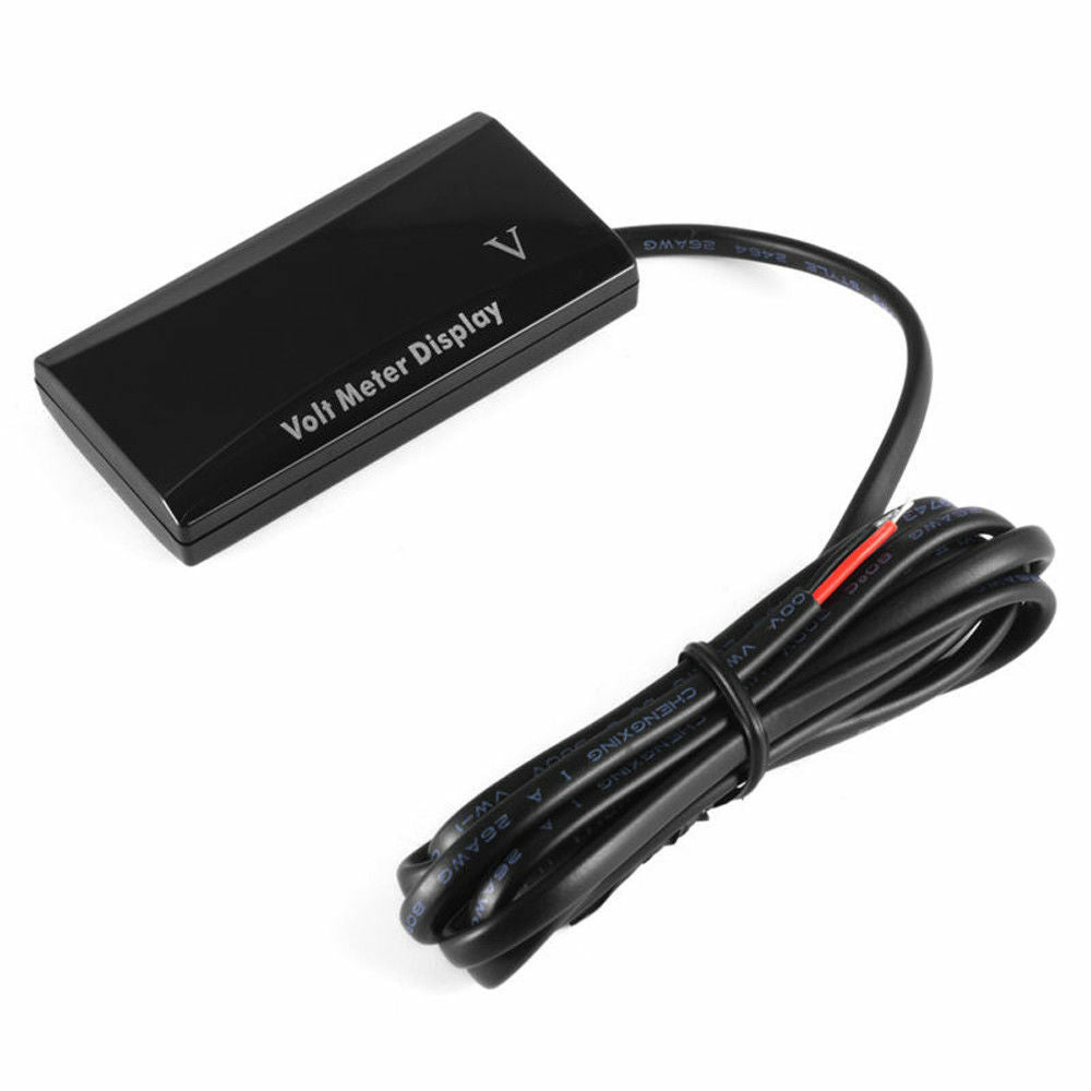 12V NumÃ©rique Affichage LED VoltmÃ¨tre Voltage Jauge Panneau MÃ¨tre Auto Moto L50