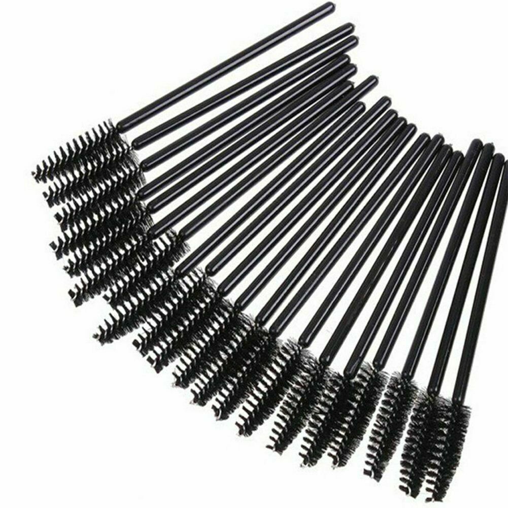 Disposable Black Mascara Eyelash Wands Applicator Brushes Makeup Extension