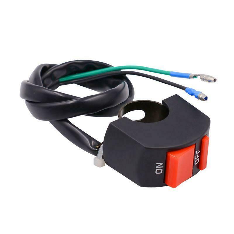 DC 12V Motorcycle 7/8" Handlebar Accident Hazard Light Switch ON/OFF Button New