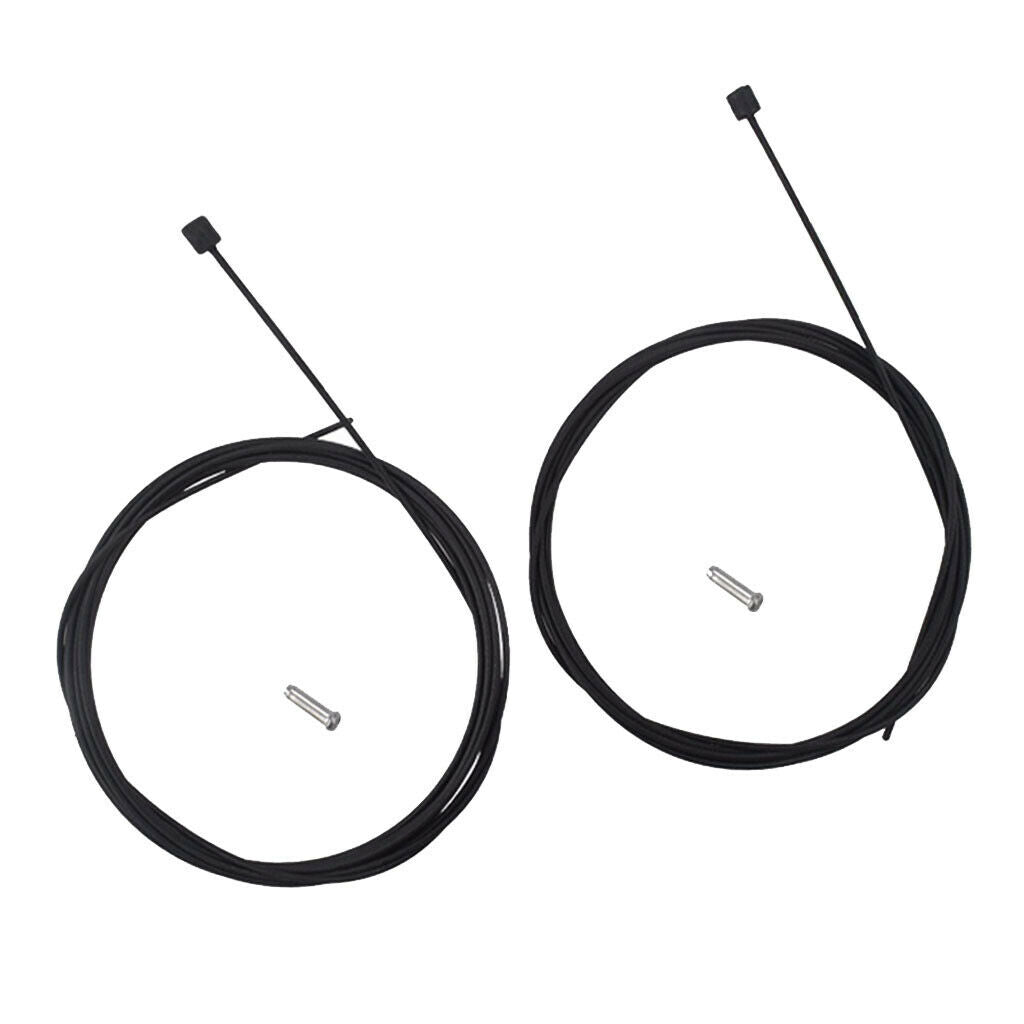Road Mountain Bike Shift Shifter Cable Coated Inner Line End   Black