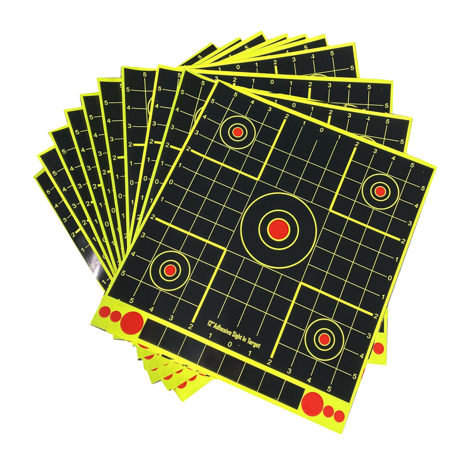 10pcs Shooting Paper Target Archery Splatter Targets Training Aids Stickers