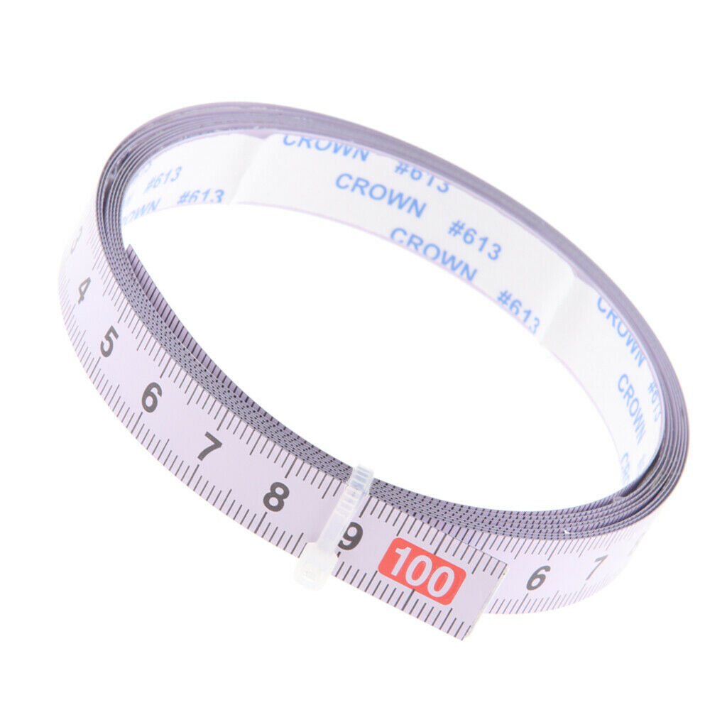 3Pcs Woodwork Tool Metric Track Tape Measure Adhesive Scale Miter T-Track