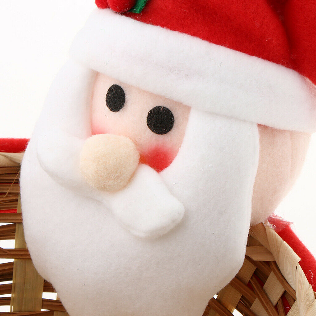 Christmas Gift Candy Storage Basket Home Party Table Decor Santa Claus