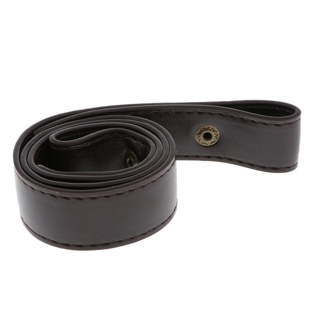2pcs Leather Purse Strap Metal Snap Button Bag Accessories Strap DIY 23.62"