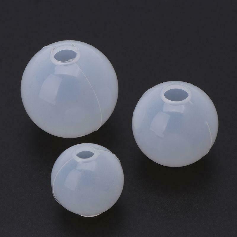 4 Pcs/set Spherical Crystal Epoxy Silicone Mold DIY Handmade Jewelry Pendant Set