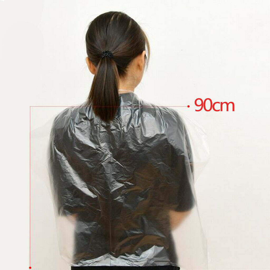 100 Pieces Disposable Hair Cutting Capes & Weave Highlighting Hair Comb