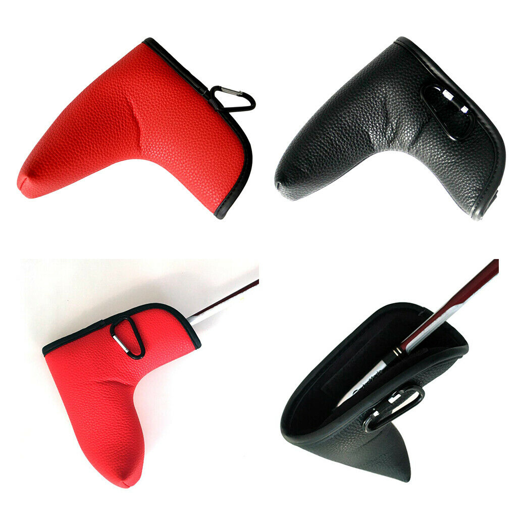 2Pcs Lightweight Golf Putter Head Cover Club Cover Sleeve for Golf Club