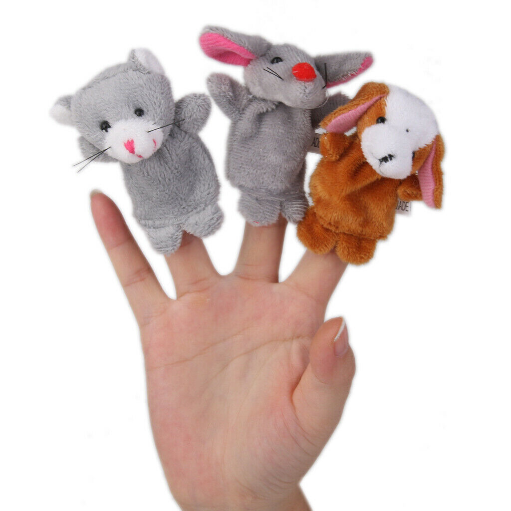 24x Finger Puppets Nursery Rhyme Carrot Goldilocks Bears Baby Kids Toys