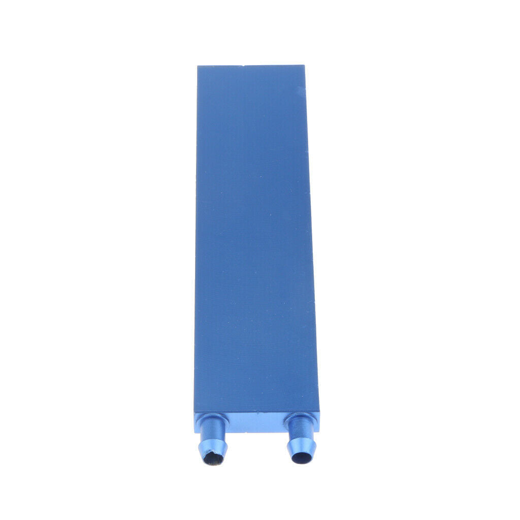 2Pieces Aluminum Water Cooling Blocks for Cpu Heatsink Cooler 40x160mm -Blue