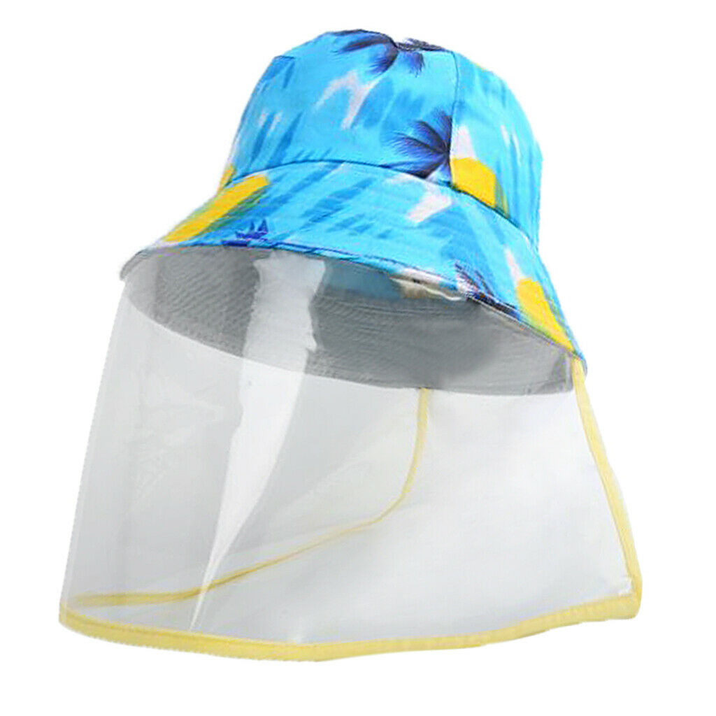 Cotton Bucket Hat Windproof Boonie Hat Outdoor Camping Golf Cap 22.8'' Blue