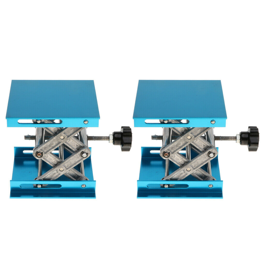 2Pcs Heavy-duty Lab Jack Stand Lift Platform Equipment Load Bearing 5KG
