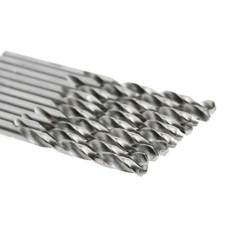 Micro Round Shank Drill Bits Set Small Precision HSS Twist Drill Tool 50PCS