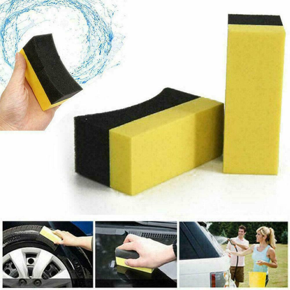 10Pcs Car Wheel Washer Tyre Tire Dressing Applicator Sponge L0Z0 Curved Q9P1