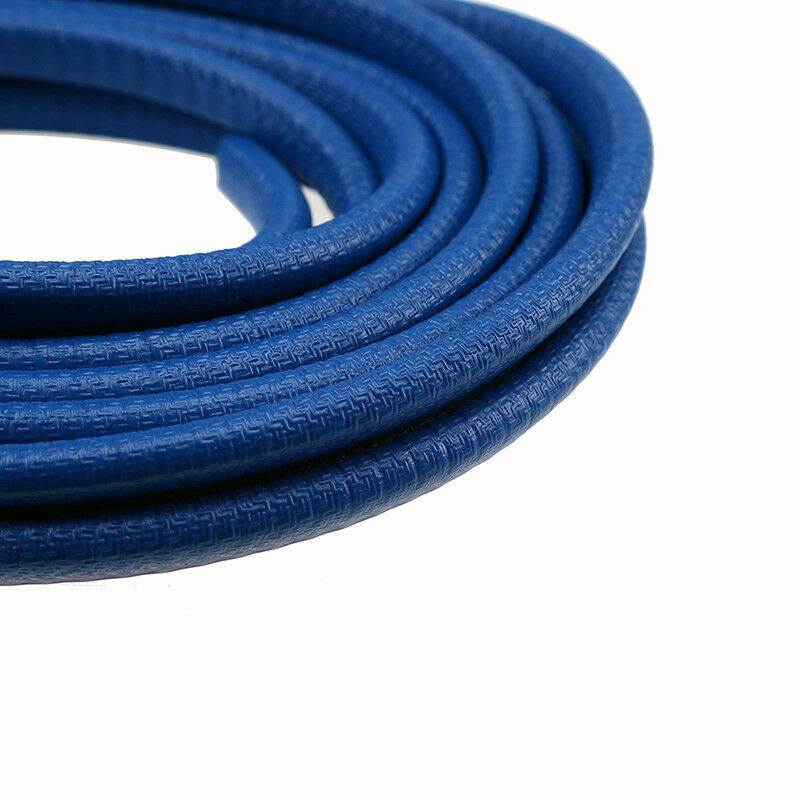 4.5M Car Seal Strip Molding Edge Trim Door Window Protector Guard Blue Rubber