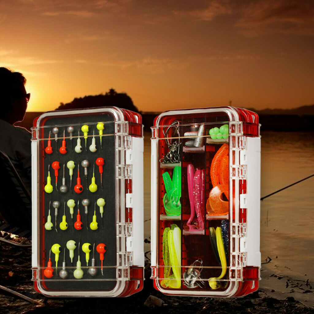 Fishing Accessories with Tackle Box Hooks Lures Fish Case Fishing Tool
