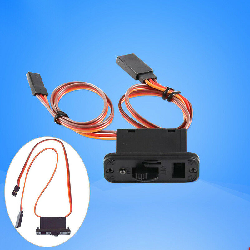 RC Switch With LED Connectors for JR Futaba Battery Motor ESC Planes Cars.l8