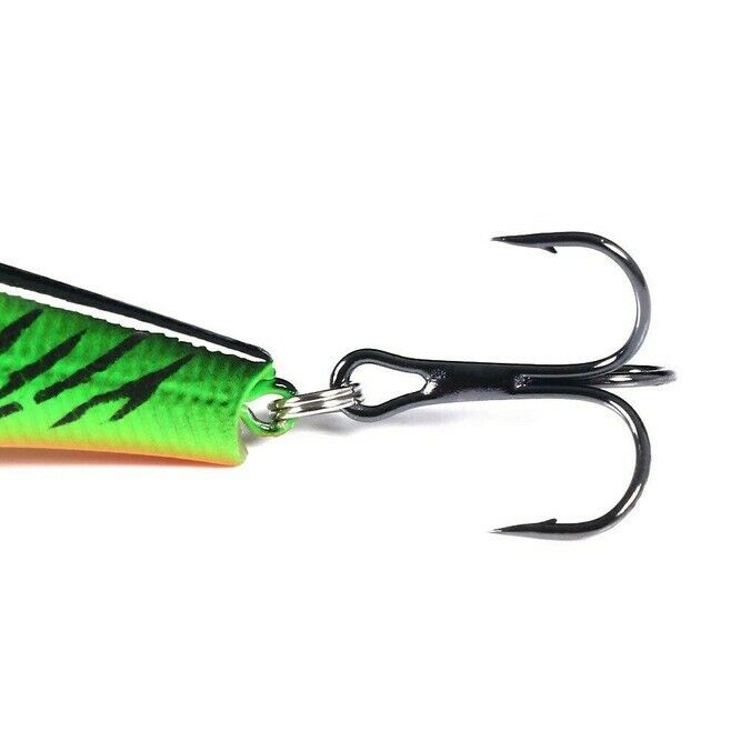 10x VIB Winter Ice Sea Fishing Lures 7cm 18g Hard VIB Crankbait Wobblers 6# Hook