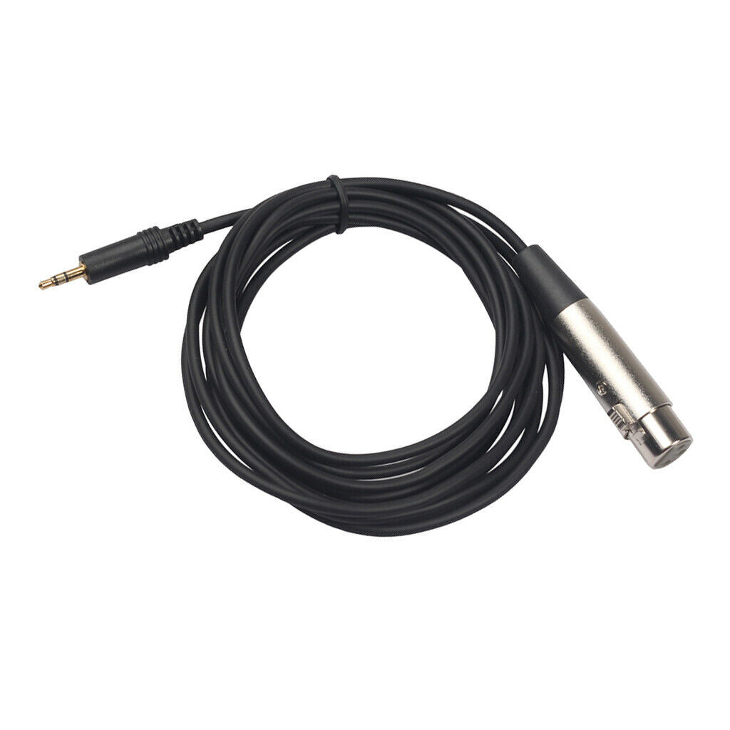 3.5mm 1/8 inch TRS Stereo Male to XLR Female Adapter Cable Cord