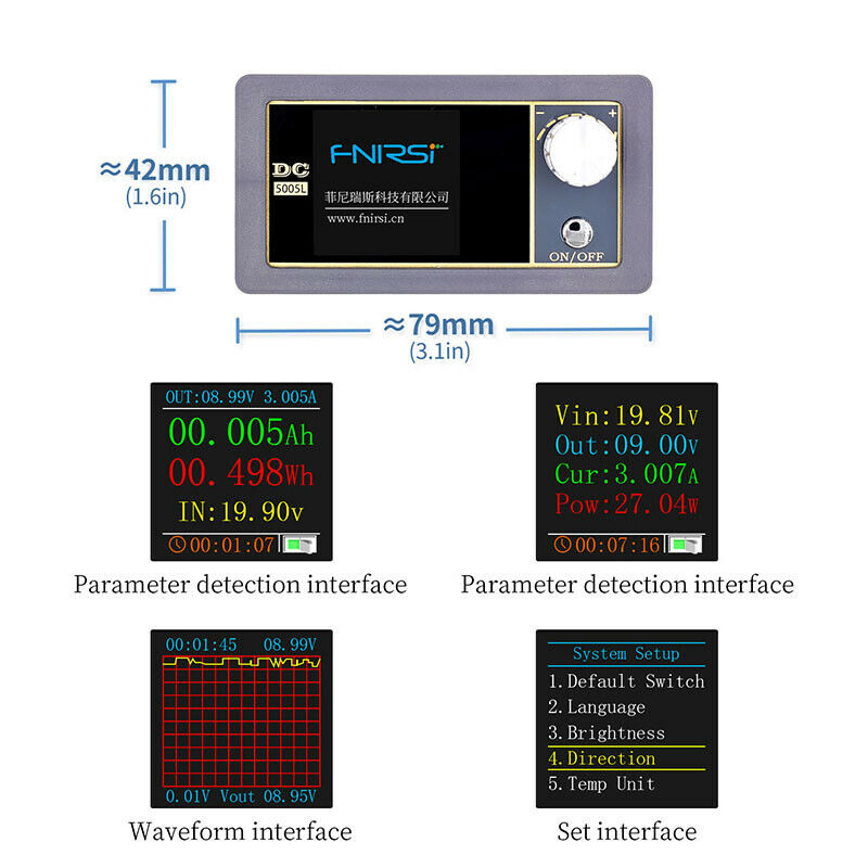 Digital Voltmeter Ammeter Programmable DP Power Supply module 50V 5ABDAU