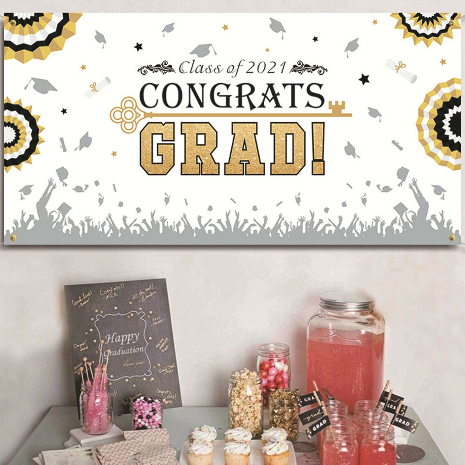 Graduation Signs Congrats Grad Graduation Party Decoration Party Supplies