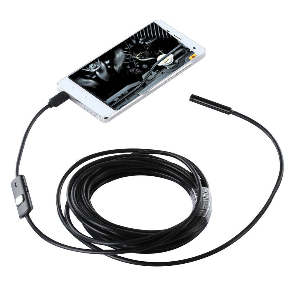 2M 6LED Waterproof USB Endoscope Inspection Borescope Camera for OTG Android PC