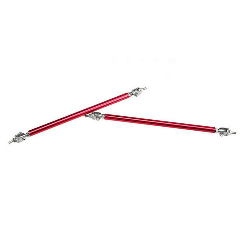 Adjustable 5.9'' Front Bumper Lip Splitter Rear Diffuser Strut Tie Bar Support