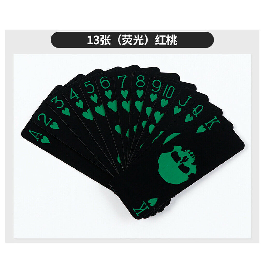 55 Cards/Deck New Creative Waterproof Black Matte Playing Cards Card Games