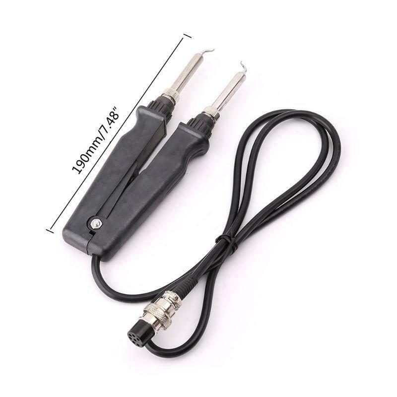 902 ESD SMD Double Soldering Iron Tweezer Handle Clip Heating Plier Soldering