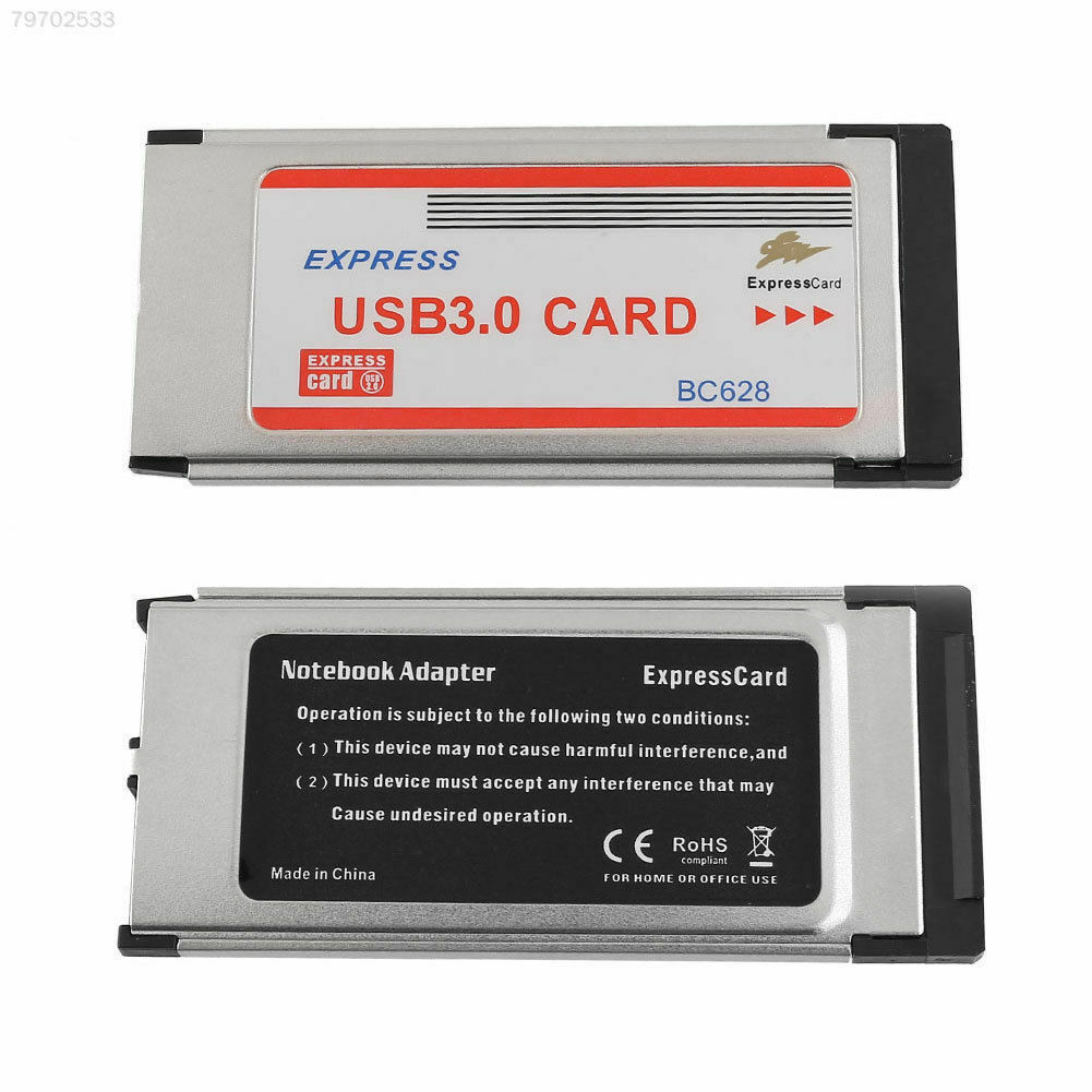 39BE Carte Express Expresscard 34mm Pour Double 2 Ports 2Ports USB 3.0 BC628 L60