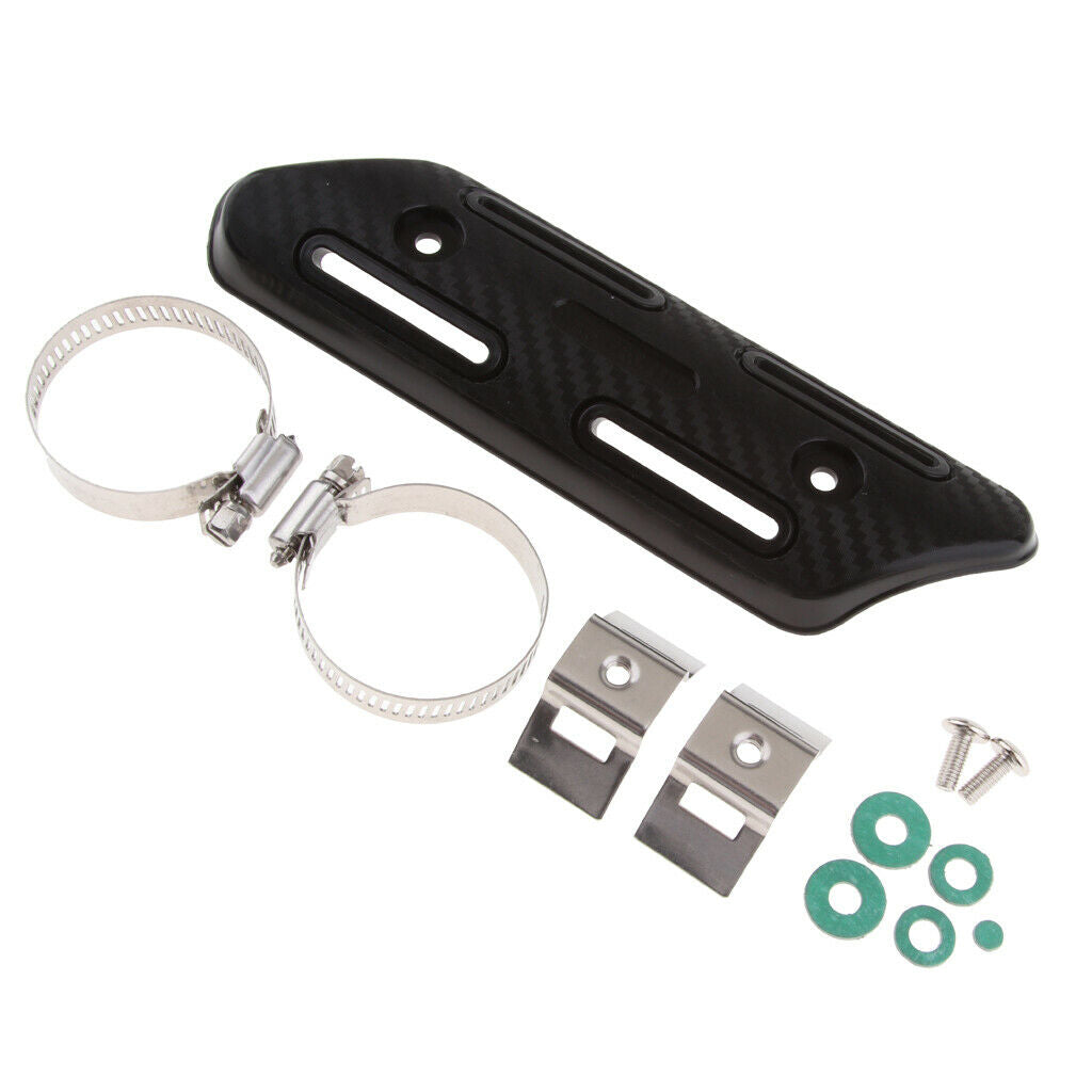Universal Motorcycle Motorbike Exhaust Muffler Heat Pipe Shield Protector Cover