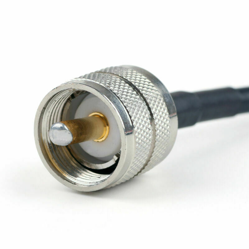 100cm RG58 Cable PL259 UHF Male Plug To Male Straight Crimp Coax Pigtail 3ft