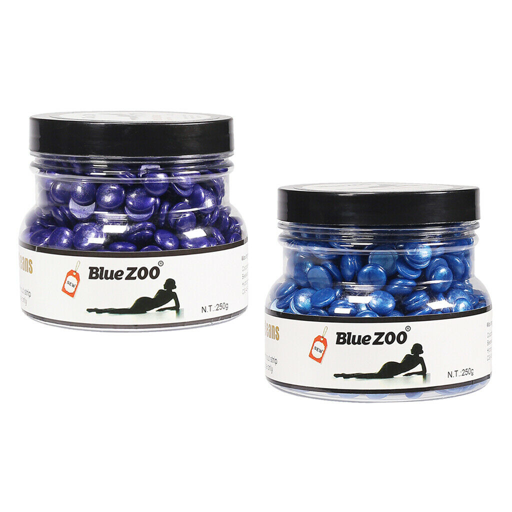 2 Packs Depilatory Hard Wax Beans No Strip Body Bikini Hair Removal Painless