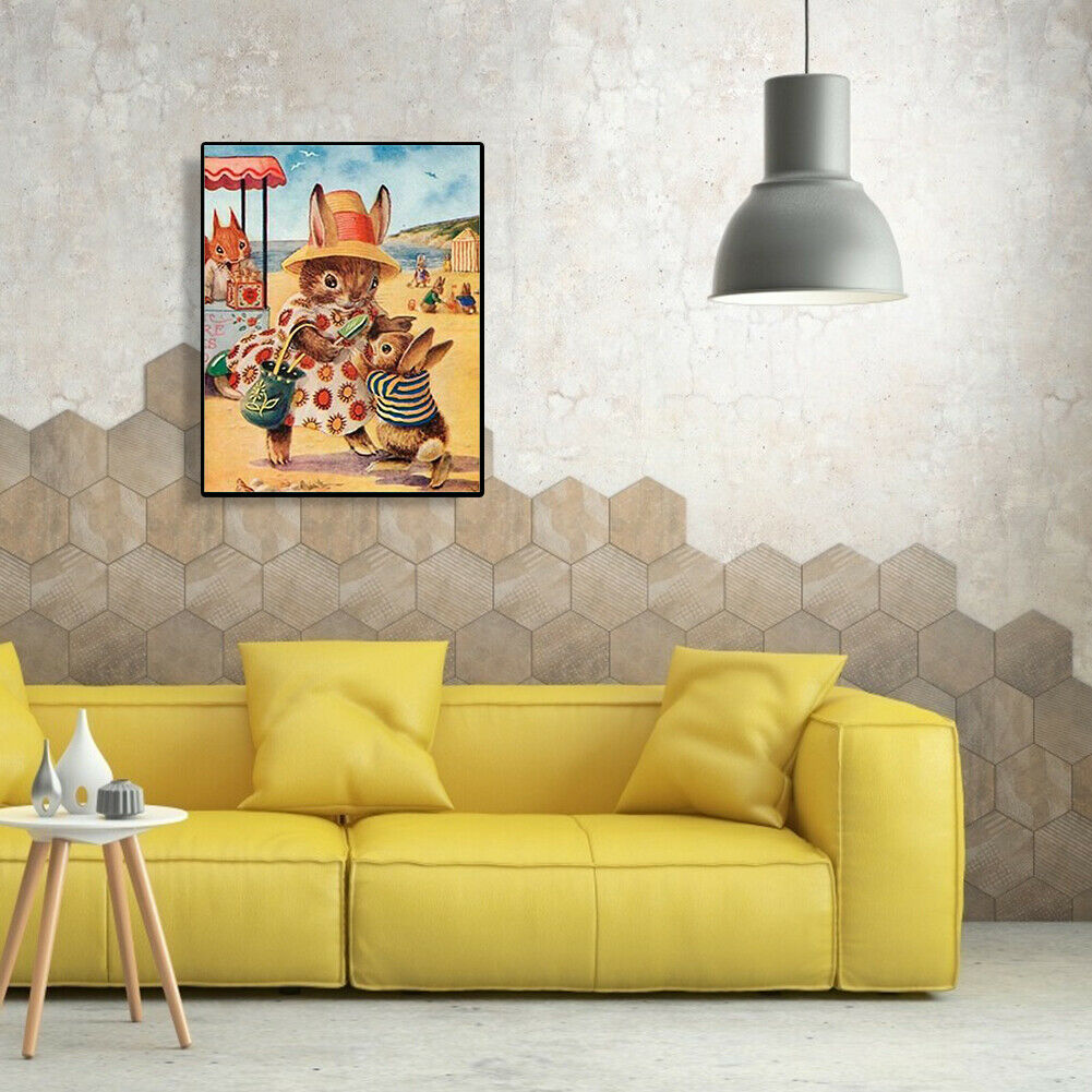 Squirrel Mother Oil Painting By Number Kit Canvas Drawing Modern Home Decor