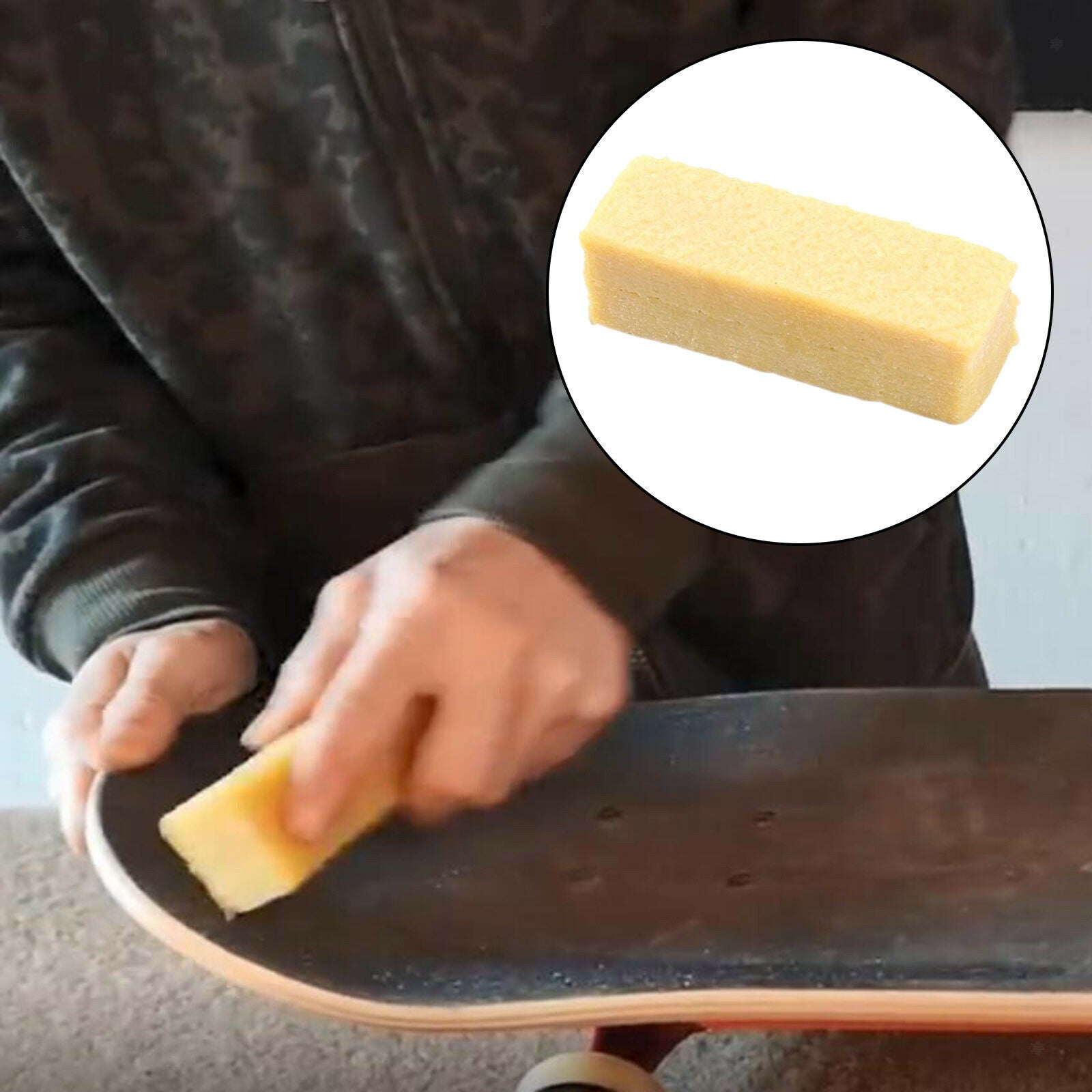 Rubber Skateboard Eraser Dirt Debris Remover Sandpaper Rough Tape Gummy Cube
