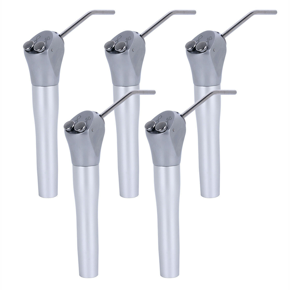 5PCS Dental Air Water 3 Way Syringe Straight Air Water + 10 PCS Nozzles Tips